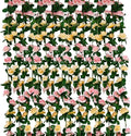 12 PCS 98.4 FT Artificial Flower Garland Rose Garland for Wedding Room Decor（12,Champagne）
