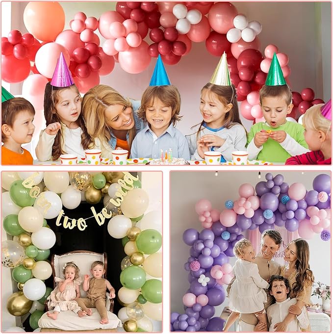 Paready White Balloon Arch Stand Kit, Adjustable Balloon Stand Arch for Floor Garden Arbors, Balloons Arch Kit with Base Support Stands for Birthday Wedding Graduation Baby Shower Photo Backdrop