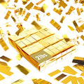 Gold Confetti Paper - BULK 2.2lbs | 1kg, Biodegradable Tissue Paper, Rainbow Light Weight, Non-Staining Paper, for Events, Crafts, Decorations