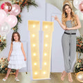 4ft Marquee for Letters V, Large Light up Letters, Multifunctional Large Marquee for Letters 4 Feet Tall for Party Decorations, Letter Balloons, Wedding Decor, Proposal Decorations (Letters V)