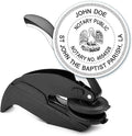 MaxMark Notary Seal Round Embosser for Louisiana State - Includes Gold Burst Seal Labels (50 Count)