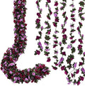 8 Pcs 65.6 Ft Flower Garland Rose Vines, Rose Garland for Decoration, Flower Vine for Room Table Birthday Wedding Party Garden Wall Decor