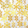 Gold Snowflake-Snow Christmas Party-Decorations Garland - 6pcs Winter Girl Boy Birthday New Year Hanging Decoration Streamers Banner, Wonderland Party Supplies Decor Panduola