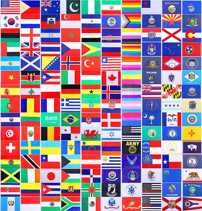 WXTWK 2 Pack Venezuela Flag Venezuela Deluxe Desk Flag Set - Mini Small Venezuelan Table Office Flags with Black 12" Solid Pole Stand Base Classroom Meeting Desktop Decorations