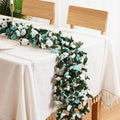 2 Pcs 16.5 Ft Flower Garland Rose Vines, Rose Garland for Decoration, Flower Vine for Bed Room Table Birthday Wedding Party Garden Wall Decor