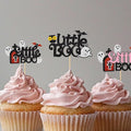 5 Pcs Halloween Cake Toppers Set Cute Ghost Tombstones Cupcake Plugin Ghosts Little Boo Dessert Decorations for Birthday Halloween Party Cake Decoration Supplies