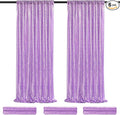 Backdrop Curtains Light Purple Sequin Photo Background Drapes 6 Pieces 2ftx8ft Glitter Lavender Fabric Wedding Party Decor