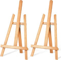 16 Inch Tabletop Easel Stand for Painting Canvas Table Top Easels for Display Wooden Small Easels Portable Photo Picture Sign Holder (2 Pack)