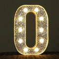 Light Up Letters - Marquee Light Signs for Table Decorations, Prom, Events & Engagement Parties - Glitter Alphabet & Number Letters, O
