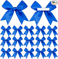 50 Pieces Gift Wrap Bows Premium Satin Ribbon Bows 3.3 Inch Craft Bows for Gift Wrapping DIY Treat Bags Holiday Gifts Bag Party Decorations, Wedding Decor Christmas Birthday Presents (Royal Blue)