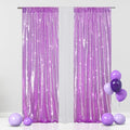 Eternal Beauty 2 PCS Sequin Backdrop Curtain, Sequin Wedding Backdrop for Christmas Party, Birthday (Lavender 2FTx8FT)