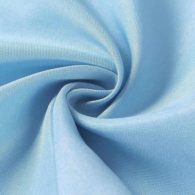 120 inch Round Tablecloth Washable Polyester Table Cloth Decorative Table Cover for Wedding Party Dining Banquet（120 inch,Blue Mist）