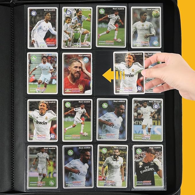Premium Ringless Trading Card Binder - 1024 Capacity, 16 Side-Loading Pockets per Page, Archival Quality Protection & Anti-Slip Spine for TCG, MTG, Sports Cards (Purple)