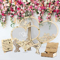 Personalized Wedding Guest Book Alternative Custom Name & Date Guestbook Sign Customized Guest Book Drop Box Decor for Wedding Anniversary Party Birthday(Style 7)