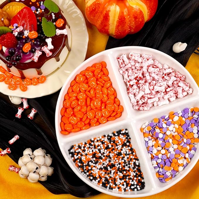 Dazzjoy Halloween Sprinkles, 150g/5.29oz, Edible Halloween Sprinkles for Cake Decorating, Edible Cake Decoration & Cupcake Topper