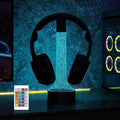Light up Headphone Stand for Desk, Gaming Headset Holder RGB with 16 Color Lights for Game Room Decor, Cool Gamer Gifts for Men Boyfriend （PCB）