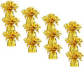 Gold Balloon Weights Bulk Pack of 72 Heavy Metallic Foil Balloon Anchor Weights for Helium Balloons, 4.8’’ Base for Balloon Bouquet Table Centerpieces & Balloon Cluster Floor Party Decorations