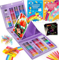iBayam Stocking Stuffers for Teen Girls, Art Supplies, Arts and Crafts for Kids Ages 8-12, Teens Girls Christmas Gifts, Gifts for 5-12 Year Old Girl, Art Set Case with Trifold Easel, Sketch Pads