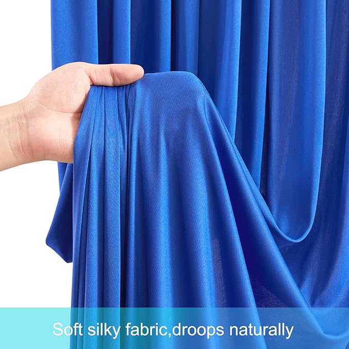 20ft x 12ft Royal Blue Backdrop Curtains Wrinkle Free Backdrop Curtain for Wedding Parties Blue Fabric Backdrops Drapes Back Drop Cloth Bridal Shower Stage Curtains Wedding Decorations for Reception