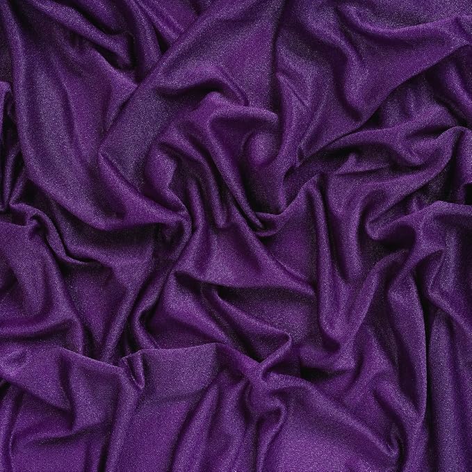 VDS Pack of 1 Panel (30 Inch X 30 Feet) Wedding Arch Draping Fabric Sheer Chiffon Fabric Drapery for Wedding Ceremony Reception Swag Backdrop Canopy Chuppah ARBO Altars Decoration (Purple)