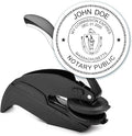 MaxMark Notary Seal Round Embosser for Massachusetts State - Includes Gold Burst Seal Labels (50 Count)