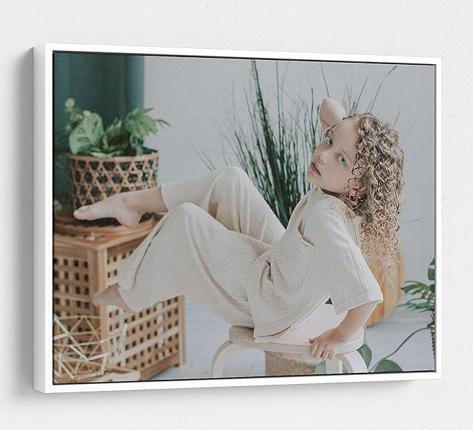 Personalized Custom Canvas Prints: Photo On Canvas (White, 24x36) Transform Your Photos into Stunning Framed Wall Art Digitally Printed Photo To Canvas Ideal for Home Decor, Gifts Keepsakes.