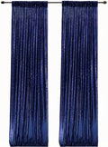 Navy Blue Sequin Backdrop Curtains 2FTx8FT 2 Panels Sparkly Background Drapes for Party Birthday Wedding Decor