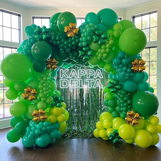 110pcs Lime Green Balloons 12 Inch Light Green Latex Balloon Arch Kit for Birthday Baby Shower Anniversary Graduation Wedding Party Decorations