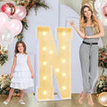 4ft Marquee for Letters N, Large Light up Letters, Multifunctional Large Marquee for Letters 4 Feet Tall for Party Decorations, Letter Balloons, Wedding Decor, Proposal Decorations (Letters N)