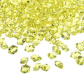 uxcell 1000pcs Fake Ice Rocks, Dazzling Clear Resin Crushed Ice Sparkling Fake Diamonds Gem Stones for Vases Fillers Table Scatter, Theme Party Favors, Gold
