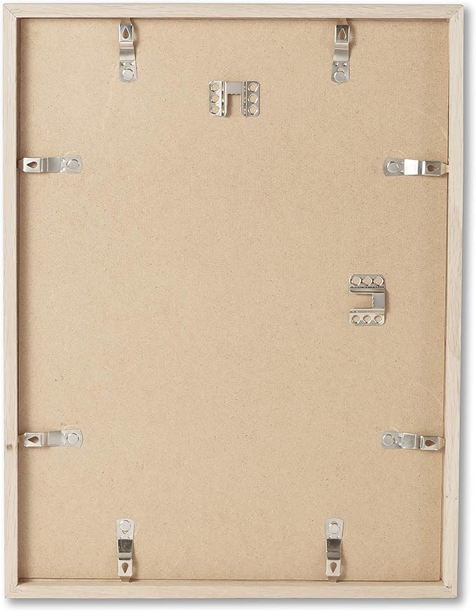 Opposite Wall - 18x24 in - Natural Solid Oak Wood Picture Frame - Lightweight, Versatile & Shatterproof - Wall Hanging Poster or Photo Frame - Wall Decor for Office, Gallery & Home