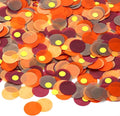Skylety 1 Inch Thanksgiving Confetti for Table Decorations Orange Autumn Thanksgiving Party Decorations for Friendsgiving Harvest Party Supplies, 60g of Pack
