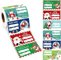 ALODNY 500 Pcs Christmas Gift Tags Stickers,Self-Adhesive Name Tag,Christmas Labels Gift Tags for Christmas Presents Holiday Decorations