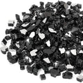 Stanbroil 10-Pound Fire Glass - 1/4 inch Reflective Tempered Fire Glass for Fireplace Fire Pit, Onyx Black Reflective