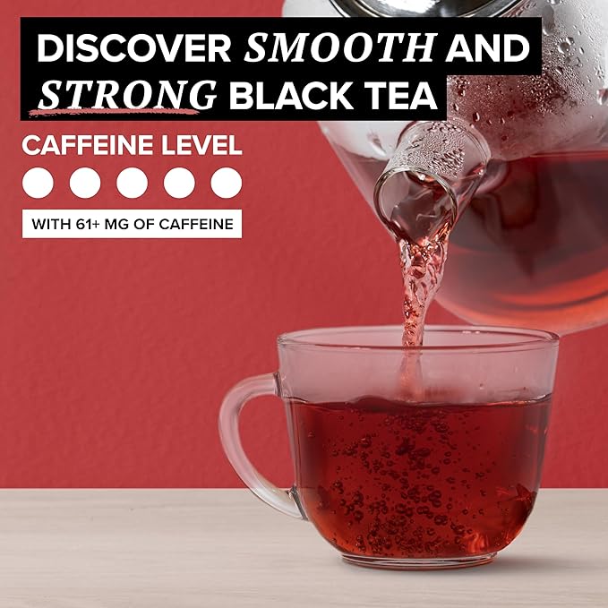 TAZO Organic Awake English Breakfast Black Tea Bags, 96 Total Tea Bags (16ct - Pack of 6)
