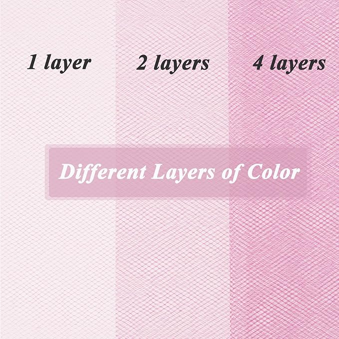 Pink Tulle Fabric Roll 6" by 100 Yards (300 ft) Soft Tulle Spool for DIY Crafting Favor Supplies, Tutus, Wedding, Party Decorations, Gift Wrapping