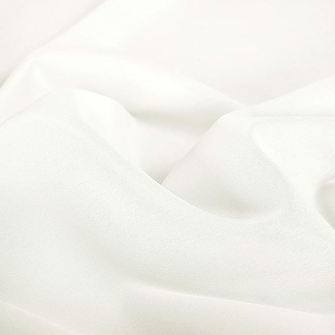 Ascoza 2pack 90x90 Inch Ivory Square in Polyester Fabric Tablecloth for Wedding,Banquet,Restaurant and Parties