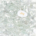 11LB Clear Flat Glass Marbles for Vase Filler, Aquariums, Hydroponics, Fire Pit & Home Decor