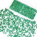 1200Pcs 4mm Crystal Glass Beads for Jewelry Making Beads for Bracelets Necklace Pendants Making Supplies(Malachite Green)