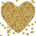 1000Pieces Rose Petals, Artificial Flower Petals Fake Rose Petals for Romantic Night,Wedding,Proposal Anniversary Flower Decorations(Gold Color)