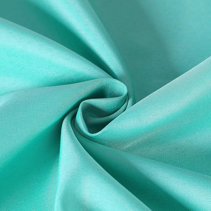 Cupuamon Square Tablecloth 52x52 inch Washable Polyester Fabric Table Cloth for Wedding Party Dining Banquet Decoration（52x52,Turquoise）
