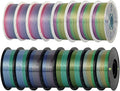 Kingroon Rainbow PLA 3D Printer Filament, 1.75mm, 16kg Bundle, Color Changing, ±0.03mm Accuracy, 16 Spools