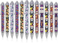 24 Pcs Day of the Dead Gifts Pens Dia De Muertos Party Favors Skull Ballpoint Pen Halloween Party Decoration Dia De Muertos Gifts for College Office Business Men Women Retired Supply