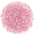WAYBER Glass Stones, 1Lb/460g Irregular Sea Glass Dercorative Rocks Non-Toxic Artificial Crystal Pebbles for Aquarium Decoration/Vase Filler/Table Scatter/Handcraft/Jewelry Making/Gems Display, Pink