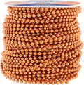 Mandala Crafts 4mm Faux Copper Pearl Beads Roll - 44 Yards Strand of Fake Pearls Chain Garlands Spool String for Christmas Tree, Wedding, Party, Vases, DIY Decoration