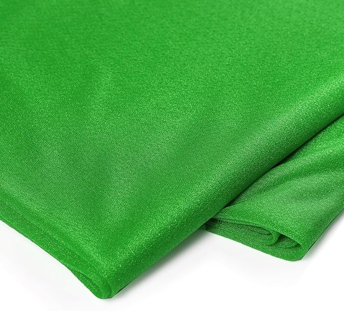 VDS Pack of 1 Panel (30 Inch X 30 Feet) Wedding Arch Draping Fabric Sheer Chiffon Fabric Drapery for Wedding Ceremony Reception Swag Backdrop Canopy Chuppah ARBO Altars Decoration (Green)