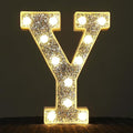 NW LIGHT Marquee Light Letters for Table Decorations, Glitter Light Up Signs for Prom, Events, or Engagement Party Decor, Featuring Alphabet & Number Lighted Letters