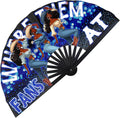 Boots On The Ground Hand Fan,Where Them Fans At Folding Fans,Clapping Clacking Fans For Line Dancing Unique Oriainal Pattern for Party Props Perfect Gifts for Line Dance Lover (Style 4)