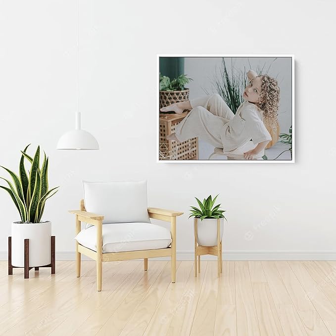 Personalized Custom Canvas Prints: Photo On Canvas (White, 24X32) Transform Your Photos into Stunning Framed Wall Art Digitally Printed Photo To Canvas Ideal for Home Decor, Gifts Keepsakes.
