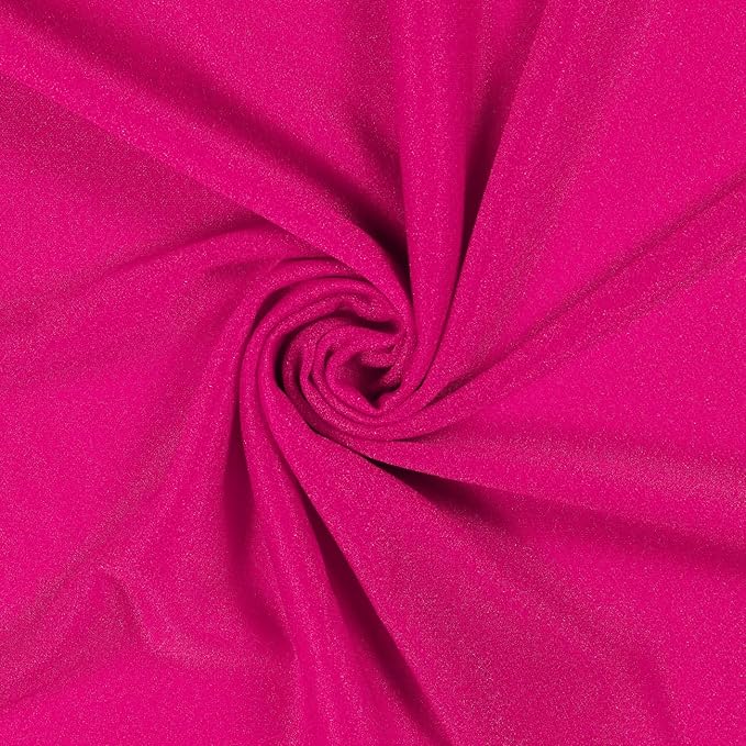 VDS Pack of 1 Panel (30 Inch X 20 Feet) Wedding Arch Draping Fabric Sheer Chiffon Fabric Drapery for Wedding Ceremony Reception Swag Backdrop Canopy Chuppah ARBO Altars Decoration (Hot Pink)